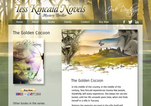 The author of the Tess Kincaid series approached us to build this website for him. His hope was to have a place where he could publish his book tour schedule. The visuals we created here were designed based upon descriptions provided by the client.