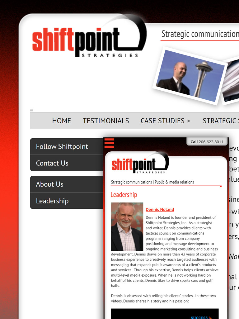 Website development and support at it's best. Shiftpoint Strategies, Content / Strategy